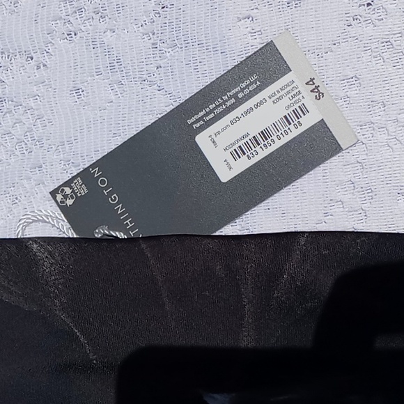 Worthington Camisole Size Large Orchid Print Black/White/Gray Adjustable Straps - Picture 10 of 12